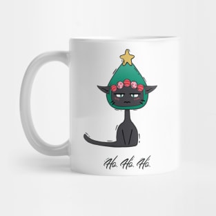 Festive Feline - Grumpy Christmas Cat Mug